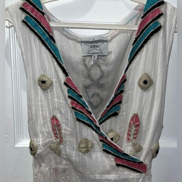 Area Stars Women Myan Midi Wrap Dress Size Small 100% Cotton - Picture 5 of 8